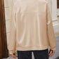 Zip Up Baseball Collar Dropped Shoulder Jacket