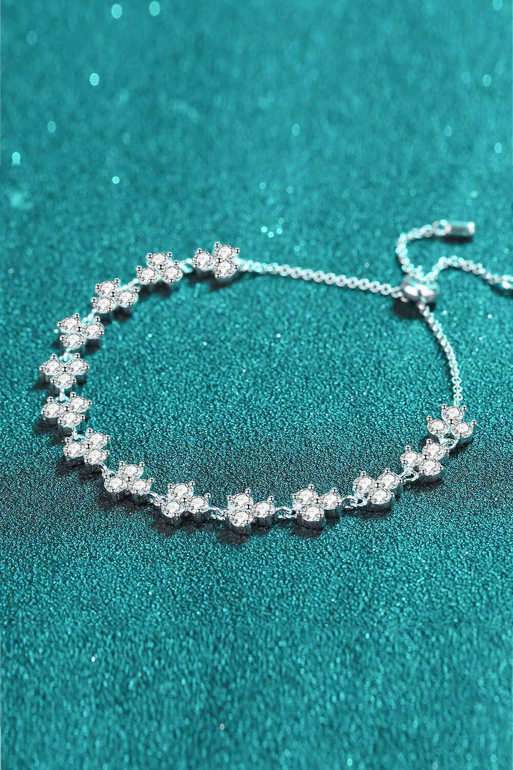 Ariel&Emaline Adjustable Moissanite Bracelet