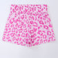 Leopard Elastic Waist Shorts