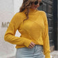 KnitwearTime Turtleneck Dropped Shoulder Sweater