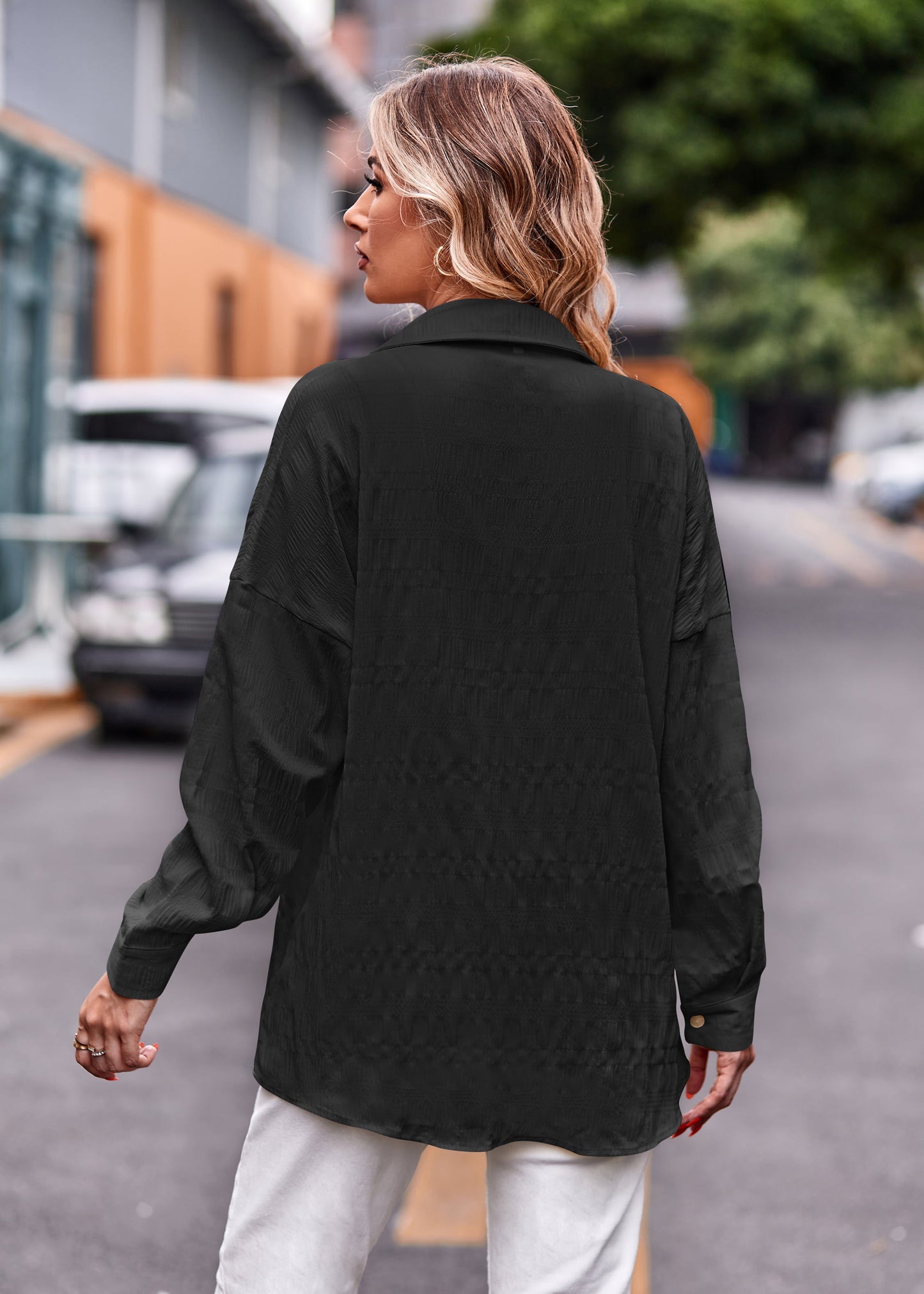 Full Size Dropped Shoulder Longline Shirt