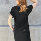 Basic Bae Full Size Round Neck Short Sleeve Dress with Pockets