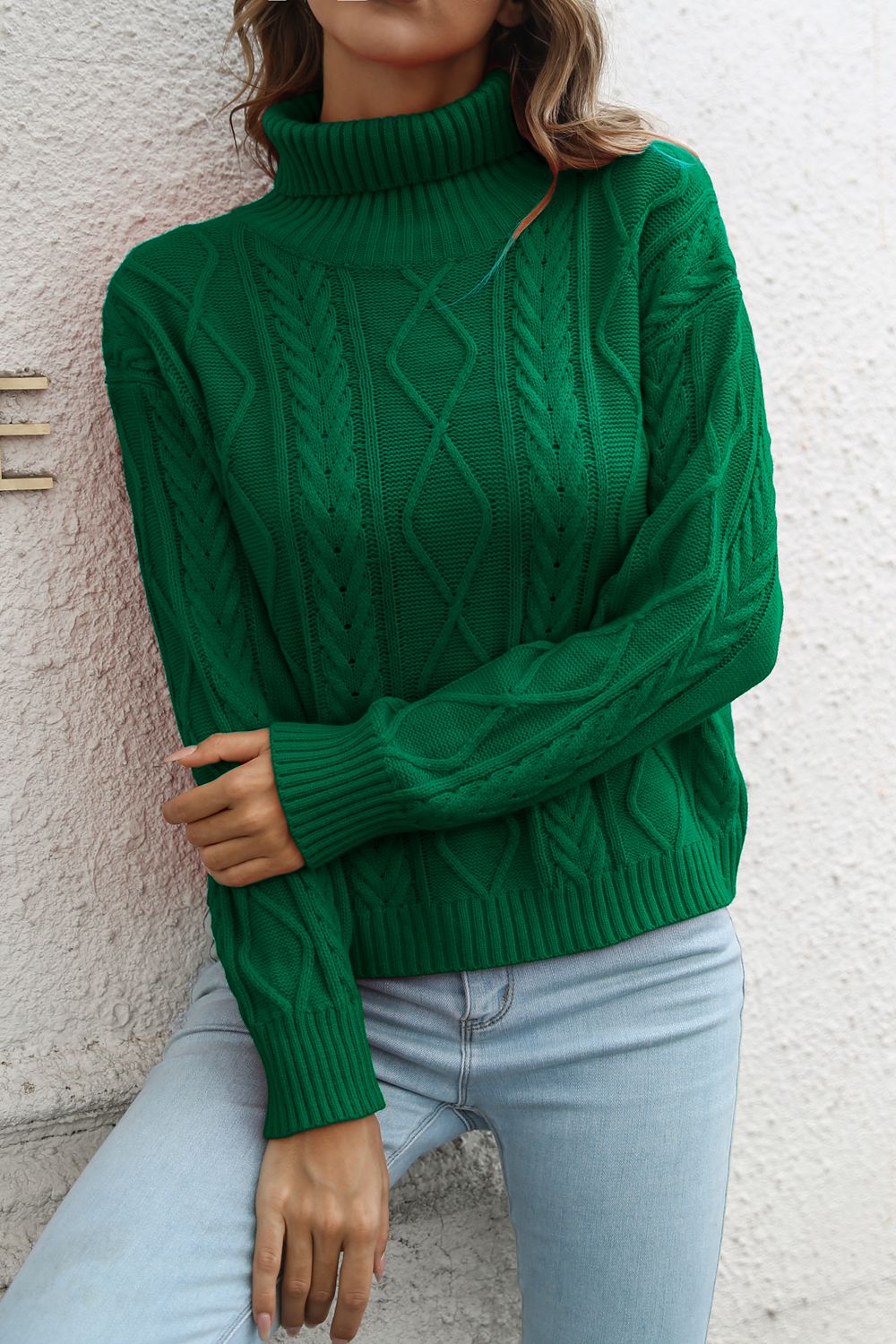 Turtleneck Long Sleeve Sweater