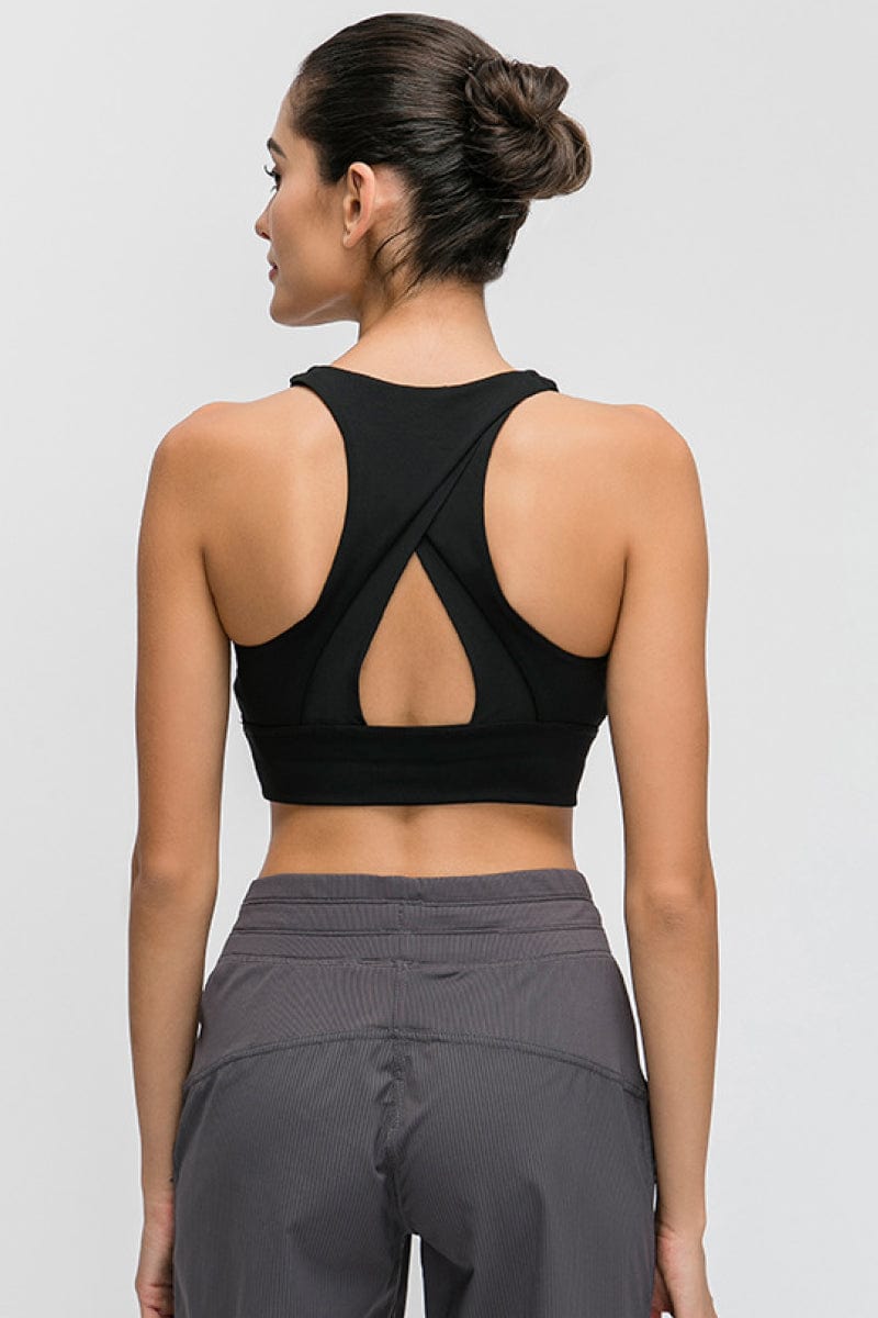 LB&M Style Halter Keyhole Sports Bra