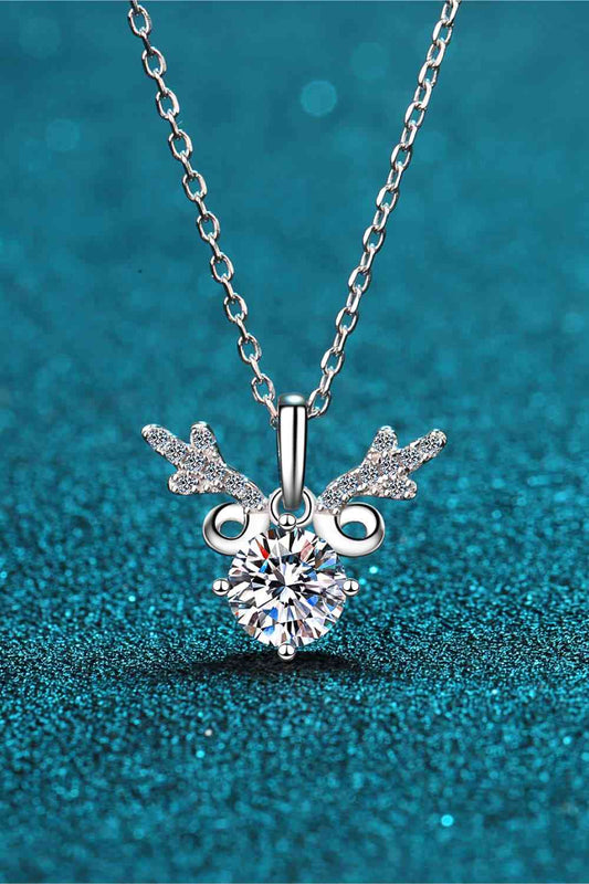 1 Carat Moissanite 925 Sterling Silver Necklace 💜