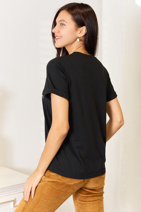 Simply Love Letter Graphic Round Neck T-Shirt *