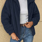 Plush Zip Up Long Sleeve Jacket