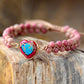 Handmade Heart Shape Natural Stone Bracelet
