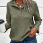 Geometric Snap Button Long Sleeve Sweatshirt