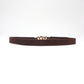 Women's Zinc Alloy Buckle Elastic PU Belt