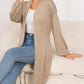 SavannahTree Dropped Shoulder Open Front Longline Cardigan