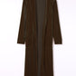 Open Front Long Sleeve Cover Up