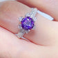 Women's 1 Carat Moissanite 925 Sterling Silver Ring