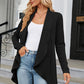 LakenLea Full Size Open Front Long Sleeve Cardigan
