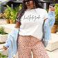Simply Love Full Size Letter Graphic Short Sleeve T-Shirt