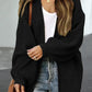 Drop Shoulder Balloon Sleeve Cardigan
