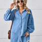 Women's Zabelle Button Up Pocketed Raw Hem Denim Dress