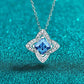 1 Carat Moissanite Floral Pendant Necklace 💜