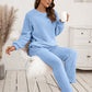 Vixen Teddy Long Sleeve Top and Pants Lounge Set