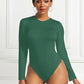 Women's Ava Round Neck Long Sleeve Bodysuit
