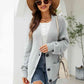 Button Up Drop Shoulder Long Sleeve Cardigan