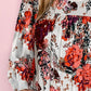 Full Size Floral Print Round Neck Long Sleeve Blouse