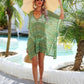 Slit Openwork V-Neck Cover Up