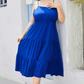 Aaliyah Isla Plus Size Spaghetti Strap Tiered Dress
