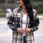 Plaid Dropped Shoulder Shacket