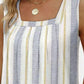 SALTYMIND Full Size Printed Square Neck Curved Hem Tank