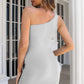One-Shoulder Tulip Hem Bodycon Dress