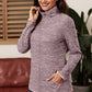Women's Full Size Heathered Quarter-Zip Sweatshirt