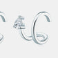 Moissanite 925 Sterling Silver Cuff Earrings