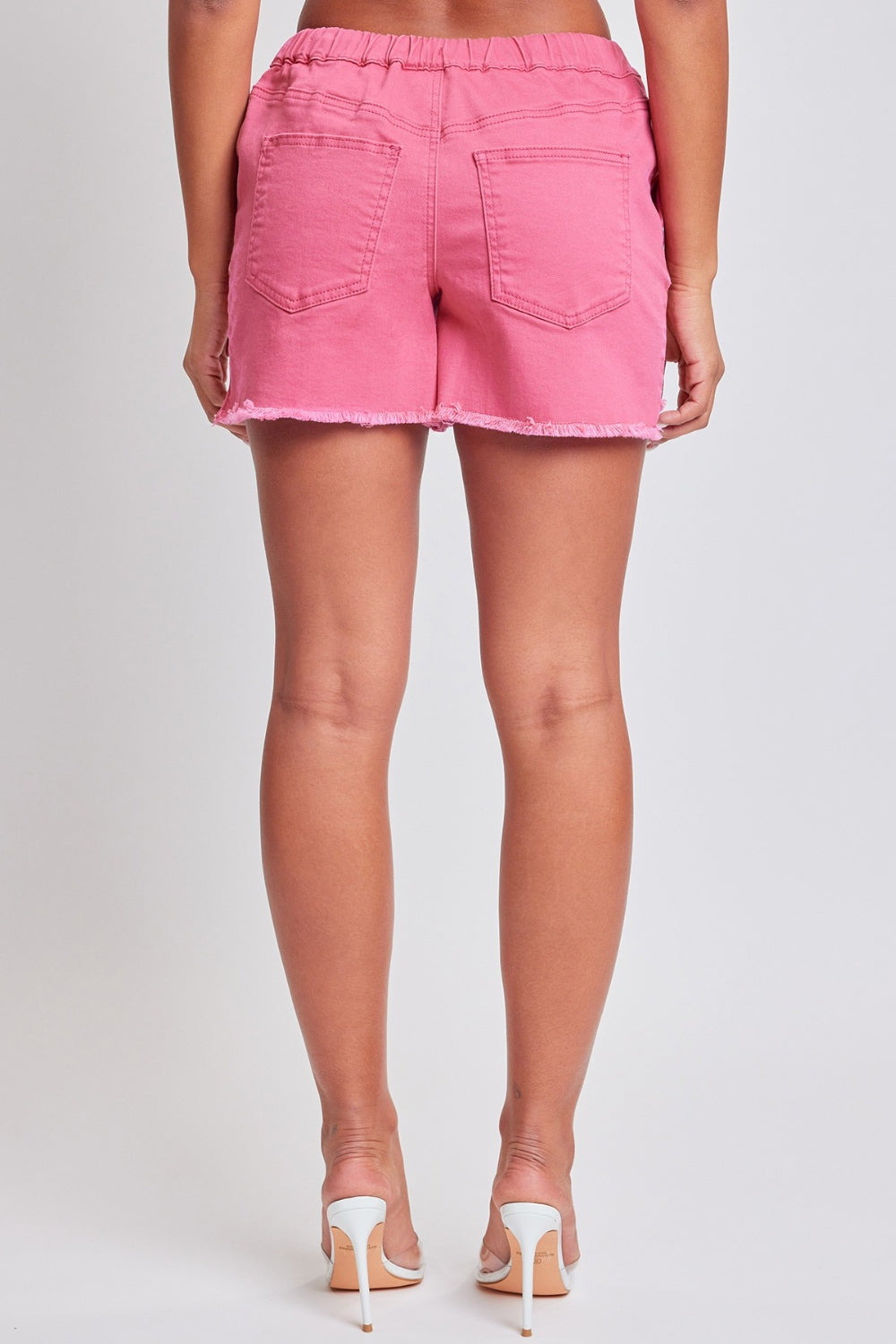 YMI Jeanswear Full Size Drawstring Raw Hem Shorts *