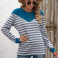 Striped Round Neck Long Sleeve T-Shirt