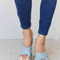 Weeboo Cherish The Moments Contrast Platform Sandals in Misty Blue