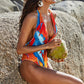 Printed Halter Neck One-Piece Swimwear