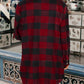 Plaid Snap Down Long Sleeve Jacket