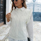 Round Neck Ruffled Sweater Vest