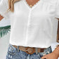 Textured Lace Trim Tee Shirt