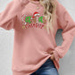 CHRISTMAS THEMED Letter Graphic Round Neck Long Sleeve Sweatshirt