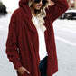 Teddy Hooded Jacket with Pockets