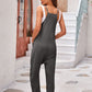 Spaghetti Strap Jumpsuit with Pockets