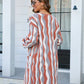 Sophia & Grace Printed Open Front Pocketed Cardigan
