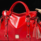 PU Leather Handbag with Tassels