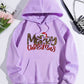 Full Size MERRY CHRISTMAS Graphic Drawstring Hoodie