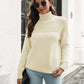Lavender or Cream Turtleneck Raglan Sleeve Sweater