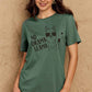 Malibu Dreams Simply Love Full Size NO DRAMA LLAMA Graphic Cotton Tee