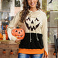 Long Sleeve Jack-O'-Lantern Graphic Sweatshirt