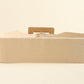 Ivory or Chestnut PU Leather Belt